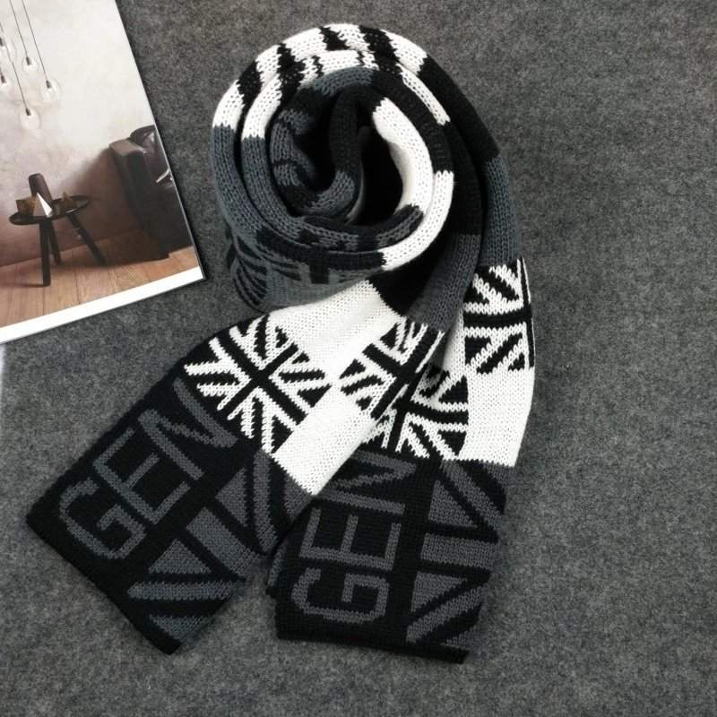 Men's Winter Knitted Scarf - Korean Style Reversible Plaid Acetate Blend Warm Neck Gaiter
