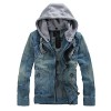 Man Fashion Detachable Denim Jacket Men Sportswear Outdoors Casual Jackets Jeans Jacket Men Plus Size SOUH7