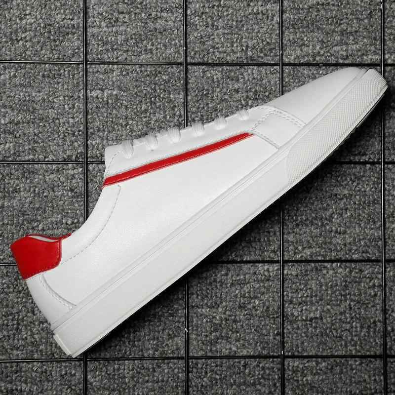 2026 New Summer Men's Minimalist White Low-Top Sneakers Casual Lace-Up Flat Versatile Breathable Shoes