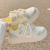 Women's Summer White Sneakers Breathable Mesh Platform Skate Shoes